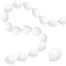 Balões de Látex Branco 6 Polegadas - Pacote com 100 Unidades - JINUPHION