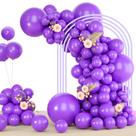 Balões de látex Freechase Purple 5/10/12/18 polegadas (139 unidades)