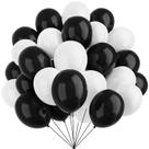 Balões de Látex Pretos e Brancos YMSZ (67 Unidades, 30cm) - Festa