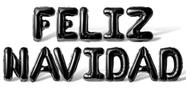 Balões de letras FELIZ NAVIDAD Banner de balão Mylar de alumínio de 40 cm