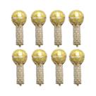 Balões De Microfone Dourados - Conjunto De 8 Peças Para Decoração De Festas Disco, Aniversários,