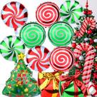 Balões de Natal Cadeya, 16 peças, folha de alumínio, festa de Natal