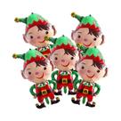 Balões De Natal Em Papel Alumínio 5pcs Tema Papai Noel, Boneco De Neve, Pinguim, Decoração De Festa,
