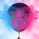 Balões de revelação de gênero Nibana de 36 polegadas com pó rosa e azul Balões de revelação de gênero Nibana de 36 polegadas com pó rosa e azul