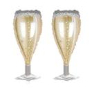 Balões De Vidro Champanhe, 2 Peças, Para Decoração De Festa De Aniversário, Ano Novo, Aniversário,
