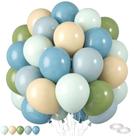 Balões FEYG Azul e Verde - 60 Unidades de 30cm (Macaron Verde Abacate)