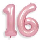 Balões Foil Helium Number SUWEN 16th Birthday Party Pink