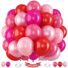 Balões HILAVO - 60 Unidades de 30cm (Fúcsia, Rosa e Vermelho) - Látex