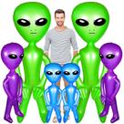 Balões infláveis Seematn Blow Up Alien, 6 unidades para festa Balões infláveis Seematn Blow Up Alien, 6 unidades para festa