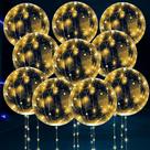 Balões LED Lagarto Iluminados - 10 Unidades para Decoração de Festa