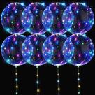 Balões LED missrain Light Up Balões de 20 cm - pacote com 10