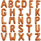 Balões Letter TONIFUL 16 polegadas Orange A-Z 52 peças
