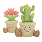 Balões metalizados 4D em pé para cactos e tulipas em vasos x2