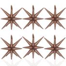 Balões metalizados LAIAMER 14 pontas Star 4D Starburst Cone x6 Brown