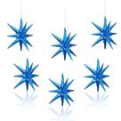 Balões metalizados LAIAMER Blue Star 4D Starburst Cone 22 cm 6 unidades