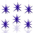Balões metalizados LAIAMER Purple Star 4D Starburst Cone x6 56cm