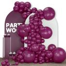 Balões PartyWoo Plum Purple 142 unidades de tamanhos diferentes