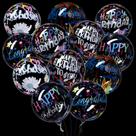 Balões Skylety Happy Birthday 4D - 20 Polegadas (12 Peças)