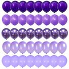 Balões Togvu Purple cromados metálicos de 12 polegadas (pacote com 60)