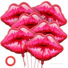 Balões YOTHORN Big Red Lip - Folha de Alumínio 30cm (6 Unidades)