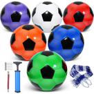Balones de Fútbol Paquete de 6 DHYLRICHER Tamaño 5 de Cuero Compuesto con Bomba
