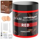 Bálsamo de recoloração de couro AIUKBL Kit de reparo de sofá vermelho de couro