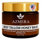 Bálsamo de sebo Azmera Beauty 100% carne bovina alimentada com capim com mel de Manuka