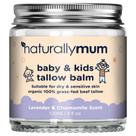 Bálsamo de sebo NaturallyMum hidratante para bebês e crianças 125 ml