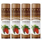 Bálsamo labial Badger Cocoa Butter Cremoso de Cacau 7 mL (pacote com 4)
