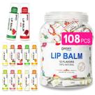 Bálsamo labial DMSKY Lip Balm hidratante com vitamina E e óleo de coco