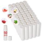 Bálsamo labial DMSKY, pacote com 50 unidades, protetor labial natural sem rótulo, a granel