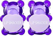 Bálsamo labial Lip Smacker Sugar Bear Grapeful-4-U, pacote com 2 unidades Bálsamo labial Lip Smacker Sugar Bear Grapeful-4-U, pacote com 2 unidades