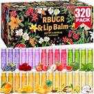 Bálsamo labial RBUGR 320 unidades a granel, pacote com 12 sabores, hidratante