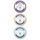 Bálsamo labial Salves C.O. Bigelow, pacote variado de 3 x 24 ml de coco, baunilha, maçã e hortelã herbácea