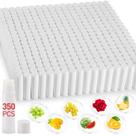 Bálsamo labial VISRIE, pacote de 350, sem rótulo, natural, 7 sabores, 4,25 ml