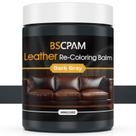 Bálsamo recolorante de couro BSCPAM cinza escuro 355ml para móveis