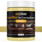 Bálsamo recolorante de couro BSCPAM Cream White 355ml para móveis