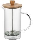 BALZAC CAFETEIRA FRANCESA 22x9x9cm 1L BOROSILICATO TRANSPARENTE TAMPA BAMBU