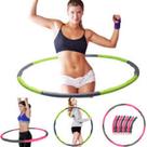 Bambolê hula hoop desmontável treino fitness academia afina cintura adulto