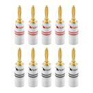 Banana Plug Nakamichi Excel Series banhado a ouro 24k 12-18 AWG