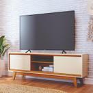 Bancada 164cm 2 Portas Para TV Até 70 Polegadas Atlas Madetec