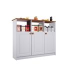 Bancada 6206 1,20 3 Portas Branco - Indekes