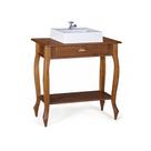 Bancada Aparador Mini Lavabo com Cuba 1 Gaveta Pés Luiz XV Dália 3062 Linz Móveis