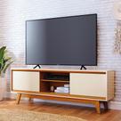 Bancada Atlas Para TV até 70" Moderna com Nichos e Prateleiras