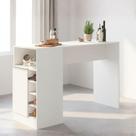 Bancada Balcão/ilha De Cozinha Gourmet 1 Porta E Adega Menu Móveis Branco