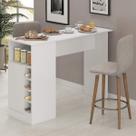 Bancada Balcão Mesa Cozinha Gourmet Branco Bancada Balcão Mesa Cozinha Gourmet Branco