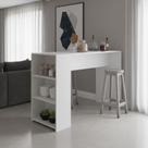 Bancada Balcão Mesa para Cozinha 136cm 0565 Menu Móveis Branco