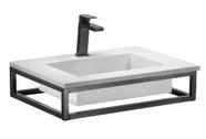 Bancada Banheiro Ferro Iron Black 60x45cm Venturi