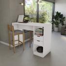 Bancada Celeste Kappesberg 100% MDF 2 Gavetas Branco 150cm Bancada Celeste Kappesberg 100% MDF 2 Gavetas Branco 150cm