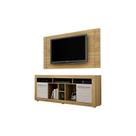 Bancada com Painel Firenze Valdemoveis Cinamomo/Off White